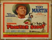 w249 QUINCANNON FRONTIER SCOUT movie title lobby card '56 Tony Martin