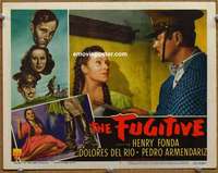 w695 FUGITIVE movie lobby card #7 '47 John Ford, Dolores del Rio
