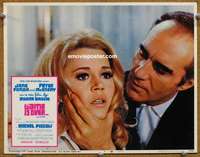 w699 GAME IS OVER movie lobby card #7 '67 Jane Fonda, Roger Vadim