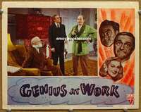 w702 GENIUS AT WORK movie lobby card '46 Bela Lugosi pictured!