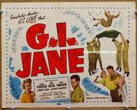 w129 GI JANE movie title lobby card '51 Tom Neal, Jean Porter, Iris Adrian