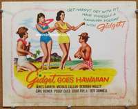 w130 GIDGET GOES HAWAIIAN movie title lobby card '61 Deborah Walley
