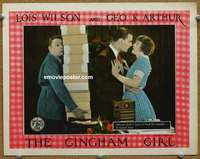 w709 GINGHAM GIRL movie lobby card '27 Lois Wilson, George K. Arthur