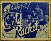 w134 GOLD RACKET movie title lobby card R40s Conrad Nagel, Eleanor Hunt