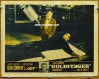 w010 GOLDFINGER movie lobby card #8 '64 I expect you to die, Mr Bond!