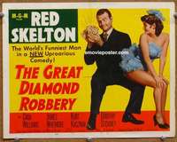 w138 GREAT DIAMOND ROBBERY movie title lobby card '53 Red Skelton