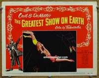 w735 GREATEST SHOW ON EARTH movie lobby card #3 '52 Wilde, Hutton
