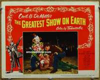 w736 GREATEST SHOW ON EARTH movie lobby card #8 '52 Heston, Stewart