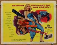 w142 GUNS, GIRLS & GANGSTERS movie title lobby card '59 bad Mamie Van Doren!