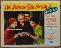 w752 HAS ANYBODY SEEN MY GAL movie lobby card #8 '52 Piper Laurie