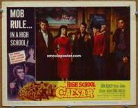 w769 HIGH SCHOOL CAESAR movie lobby card #8 '60 hot-bed of violence!