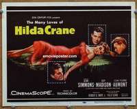 w147 HILDA CRANE movie title lobby card '56 Jean Simmons, Guy Madison