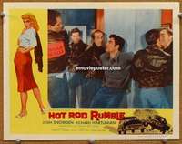 w781 HOT ROD RUMBLE #2 movie lobby card '57 punks give a beating!
