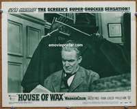 w786 HOUSE OF WAX movie lobby card #5 '53 great image of strangler!