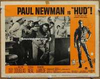 w789 HUD movie lobby card #7 '63 Paul Newman, Martin Ritt classic!