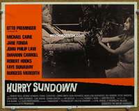 w792 HURRY SUNDOWN movie lobby card #4 '67 Michael Caine, Jane Fonda