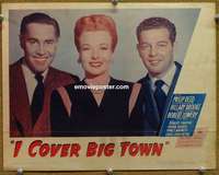 w793 I COVER BIG TOWN movie lobby card '47 from radio!
