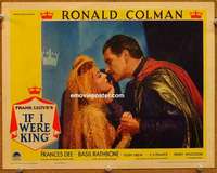 w801 IF I WERE KING #2 movie lobby card '38 Ronald Colman portrait!