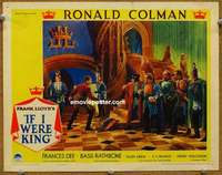 w804 IF I WERE KING #5 movie lobby card '38 Ronald Colman duelling!