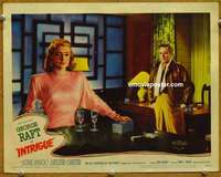 w818 INTRIGUE movie lobby card #3 '47 George Raft, film noir!
