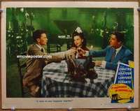 w826 IT HAPPENED IN BROOKLYN movie lobby card #3 '47 Sinatra, Lawford