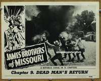 w831 JAMES BROTHERS OF MISSOURI Chap 9 movie lobby card '49 serial!