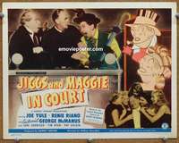 w163 JIGGS & MAGGIE IN COURT movie title lobby card '48 Joe Yule, Renie Riano