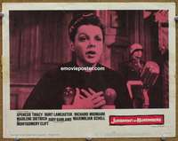 w843 JUDGMENT AT NUREMBERG movie lobby card #8 '61 Judy Garland c/u!