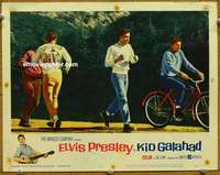 w852 KID GALAHAD movie lobby card #4 '62 Elvis Presley, Bronson