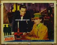 w855 KILLERS movie lobby card #6 '46 Edmond O'Brien, Ava Gardner