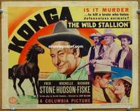 w183 KONGA THE WILD STALLION movie title lobby card '39 Rochelle Hudson