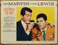 w885 LIVING IT UP movie lobby card #1 '54 Dean Martin & Jerry Lewis!