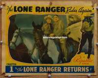 w893 LONE RANGER RIDES AGAIN Chap 1 #4 movie lobby card '39 serial!