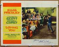 w900 LOVING YOU signed movie lobby card #4 '57 Elvis Presley singing!