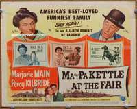 w194 MA & PA KETTLE AT THE FAIR movie title lobby card '52 Marjorie Main