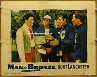 w836 JIM THORPE ALL AMERICAN movie lobby card #6 '51 Man of Bronze!