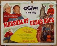 w209 MARSHAL OF CEDAR ROCK movie title lobby card '53 Allan Rocky Lane