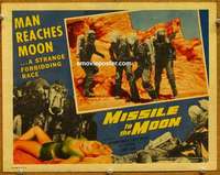 w944 MISSILE TO THE MOON movie lobby card '59 Luna monster!