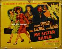 w218 MY SISTER EILEEN movie title lobby card '42 Rosalind Russell