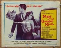 w223 NIGHT OF THE QUARTER MOON movie title lobby card '59 Julie London