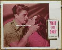 w975 NIGHT UNTO NIGHT movie lobby card #3 '49 Ronald Reagan close up!