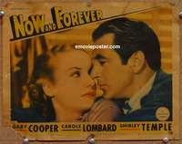 w985 NOW & FOREVER #5 movie lobby card '34 best Cooper & Lombard!