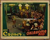 w992 OKLAHOMA KID #3 movie lobby card '39 James Cagney with guns!