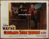 y006 OVERLAND STAGE RAIDERS #3 movie lobby card R53 John Wayne