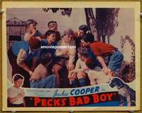 y017 PECK'S BAD BOY movie lobby card R38 tough guy Jackie Cooper!
