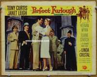 y019 PERFECT FURLOUGH movie lobby card #3 '58 Tony Curtis, Janet Leigh
