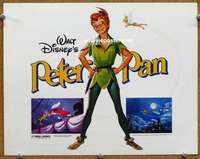 w237 PETER PAN movie title lobby card R82 Walt Disney classic!