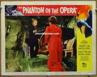 y024 PHANTOM OF THE OPERA movie lobby card #4 '62 Hammer, Herbert Lom
