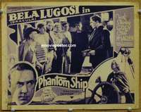 w240 PHANTOM SHIP movie title lobby card '35 Bela Dracula Lugosi!