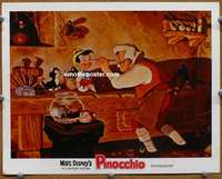 y031 PINOCCHIO movie lobby card R78 Gepetto finishes him!